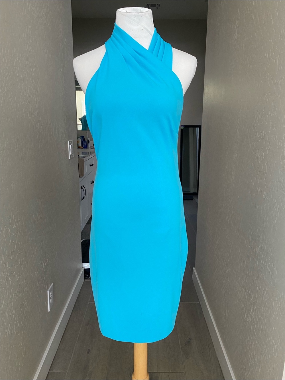 RACHEL Rachel Roy Turquoise Sleeveless Sheath Dress